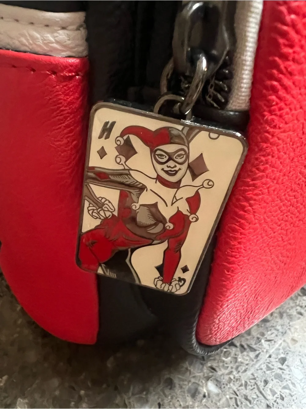 Loungefly DC Comics Harley Quinn Mini Backpack Exclusive 30th Anniversary EUC